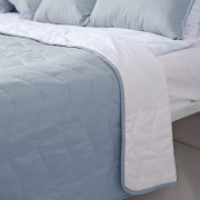 Покривало декоративне двостороннє Capri Sonex сірий-білий - Фото №3