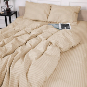 Простынь 17-0602 Stripe Creamy бязь MirSon - Фото №3