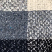 Плед вовняний Палермо 8 Love You білий-блакитний-синій - Фото №3