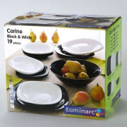 Сервіз столовий 19 предметів Luminarc Carine Black&White N1491 - Фото №4