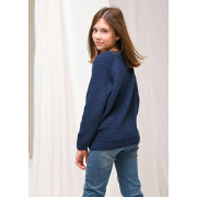 Джемпер для девочки Mari Art Knit индиго - Фото №3