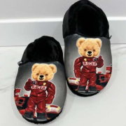 Тапочки для хлопчика Memory Гонщик ведмедик Waldi Home 20-4-509 чорні - Фото №7