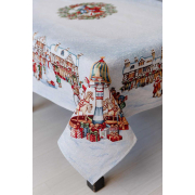 Скатертина новорічна гобеленова прямокутна Carousel Прованс - Фото №3