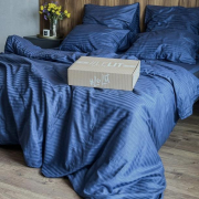 Постельное белье Lelit SS-3022 сатин-страйп темно-синий - Фото №5