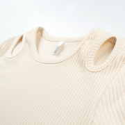 Лонгслів для дівчинки ФТ46 трикотаж-рубчик Бембі 200-молочний - Фото №4