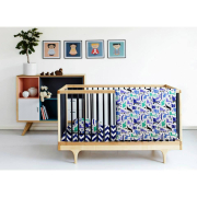 Детский пододеяльник Cosas Дино зигзаг синий 225 - Фото №4