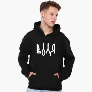 Худи мужской Воля MobiPrint 9225-3757 черный - Фото №3