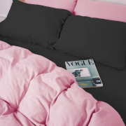 Підковдра 002-008 Black Pink фланель MirSon - Фото №3