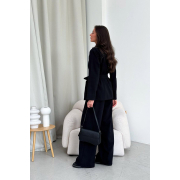 Піджак Юджина бавовна-льон Art Knit чорний - Фото №4