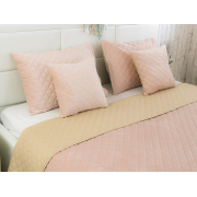 Покривало декоративне двостороннє Velour Apricot Ромб Руно - Фото №6