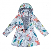 Пальто для дівчаток LEANDRA Huppa 18030004 біле з принтом - Фото №5