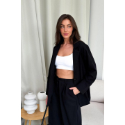 Штани Юджина бавовна-льон Art Knit чорні - Фото №6