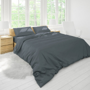 Підковдра однотонна Dark Grey бязь 75% бавовна Good-Dream темно-сірий - Фото №3