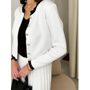 Жакет в'язаний жіночий Gabriel Art Knit білий - Фото №7