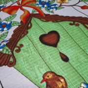 Рушник великодній вафельний кухонний З Великоднем Emily блакитний - Фото №8