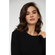 Лонгслів жіночий базовий 23118 German Volf чорний - Фото №4