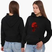 Худи женский группа Gorillaz MobiPrint 8921-2016 черный - Фото №4