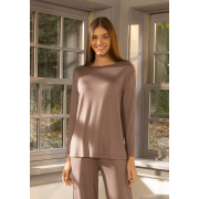 Лонгслів Baily vizon Penelope темно-бежевий - Фото №3