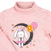 Боди-гольф для девочки Bembi БД107 меланж розовый - Фото №3