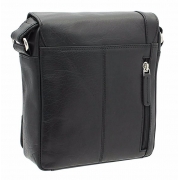 Чоловіча шкіряна сумка-месенджер Visconti S-7 black - Фото №4