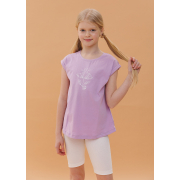 Футболка для дівчинки ФТ7 супрем Бембі Q00-бузковий - Фото №3