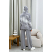 Худі жіноче в'язане Vibe Cotton Art Knit сірий - Фото №8