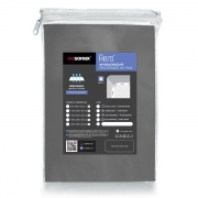 Простирадло на гумці сатинова Aero Carbon Grey Sonex - Фото №3