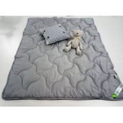 Ковдра конопляна демісезонна Графіт Climate control Ukono - Фото №3