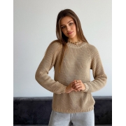 Джемпер в'язаний Cotton бежевий Art Knit Прованс - Фото №3