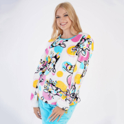 Піжама жіноча велсофт Vienetta 3030830298 блакитна - Фото №4