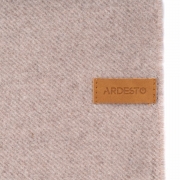 Плед вовняний з кашеміром Ardesto Leonardo Moon сіро-бежевий - Фото №6