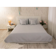 Покривало декоративне двостороннє Velour Dark grey Ромб Руно - Фото №5