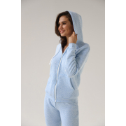 Костюм жіночий капітоній German Volf блакитний меланж - Фото №4