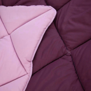 Ковдра зимова антиалергенна Alaska microfiber ТЕП бордовий комбінований - Фото №4