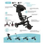 Велосипед дитячий серії Explorer Trike 4в1 Globber 634-100 синій - Фото №3