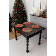 Серветка кругла новорічна гобеленова Present Прованс - Фото №3