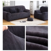 Чохол на диван мікрофібра Homytex темно-сірий - Фото №6