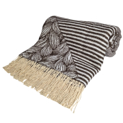 Плед бавовняний Abstract SoundSleep шоколад - Фото №4