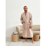 Халат чоловічий вафельний Cosy P-822 бежевий - Фото №4