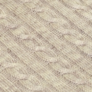 Плед вязаный Прованс Soft косы Латте 076 - Фото №3