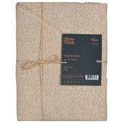 Скатертина кругла бавовняна Oliver Ardesto шоколад - Фото №3