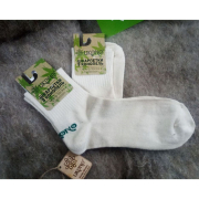 Шкарпетки конопляні зимові середні Ukono молочно-білі - Фото №4