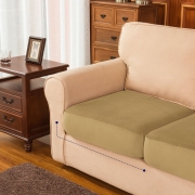 Чохол на диванну подушку-сидушку мікрофібра Homytex бежевий - Фото №5