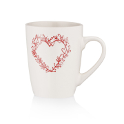 Чашка керамічна 320 мл Heart Ardesto AR3467W біла - Фото №5