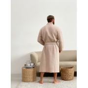 Халат чоловічий вафельний Cosy 822 бежевий - Фото №6