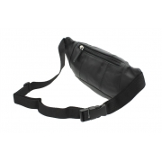 Шкіряна чоловіча сумка на пояс Visconti 720 black - Фото №3