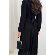 В'язане плаття міді Nataly Art Knit чорний - Фото №8