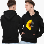 Худі чоловічий Покладіть у кишені насіння MobiPrint 9225-3694 чорний - Фото №4