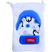 Рукавичка з силіконовим прорізувачем Nuby 6804 блакитна - Фото №4