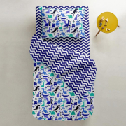 Подростковый пододеяльник Cosas Дино синий зигзаг 4 - Фото №3